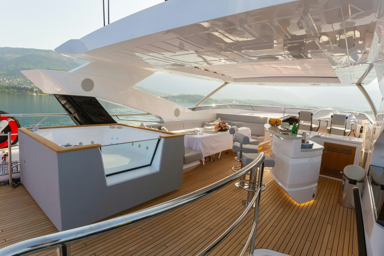 a boat on the water aboard MR. K IRISTON Yacht for Sale