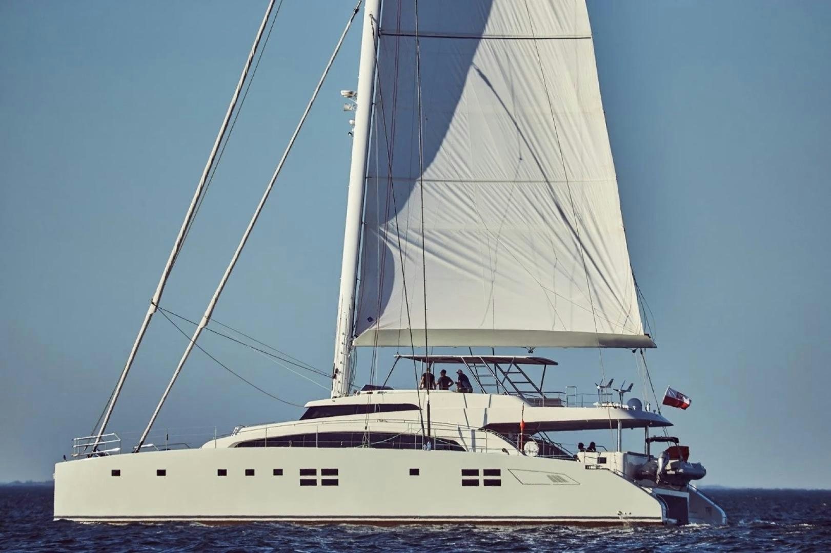 a white boat on the water aboard LITTLE GIANT Yacht for Sale