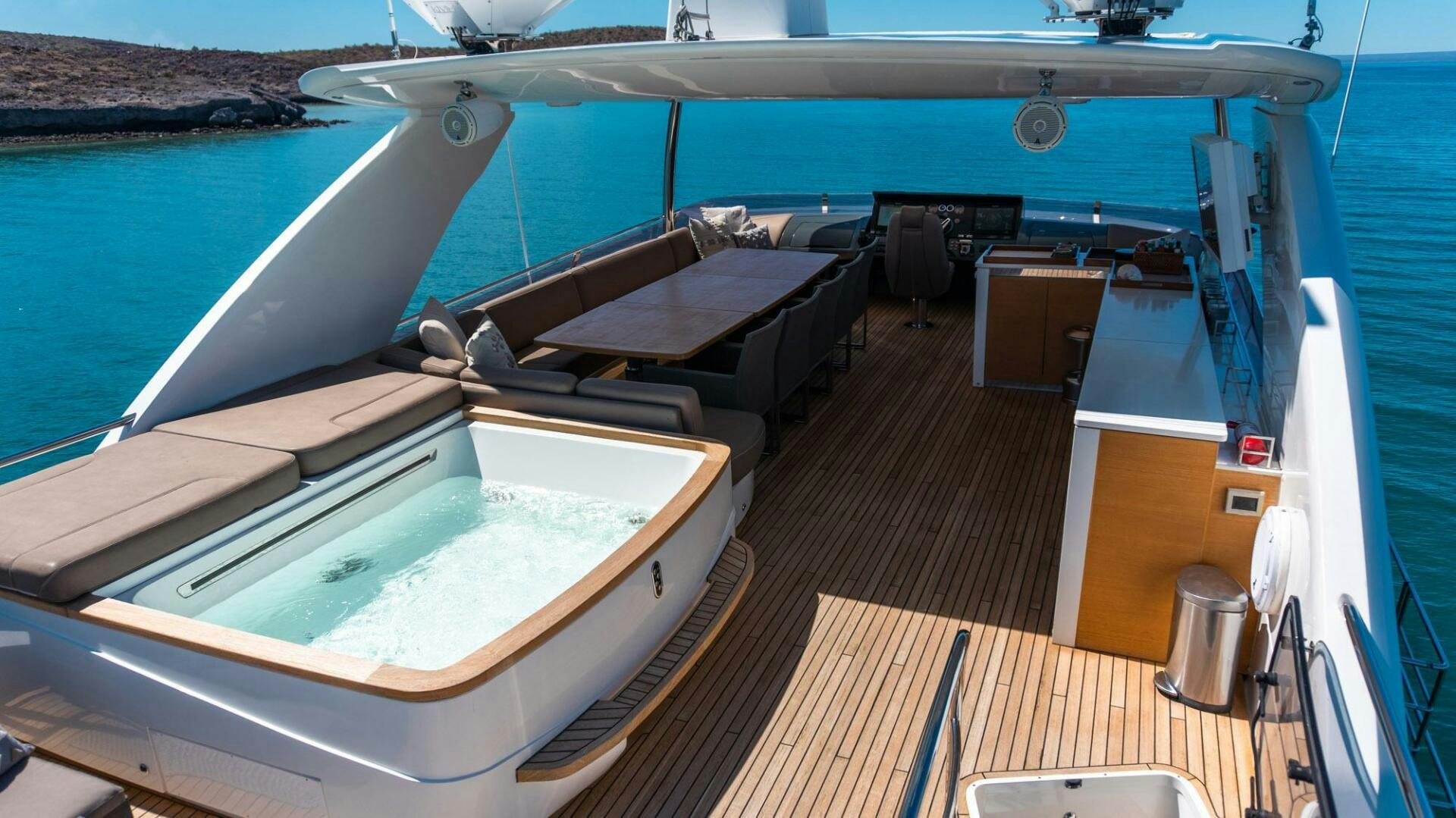a boat on the water aboard SATORI Yacht for Sale