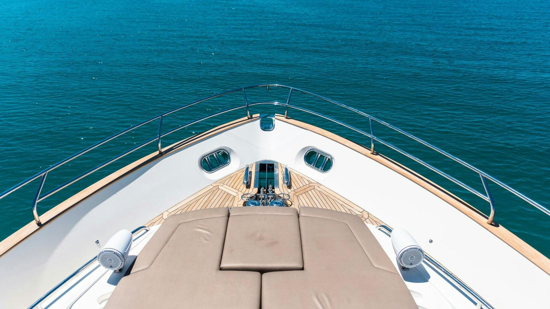 the inside of a ship aboard SATORI Yacht for Sale