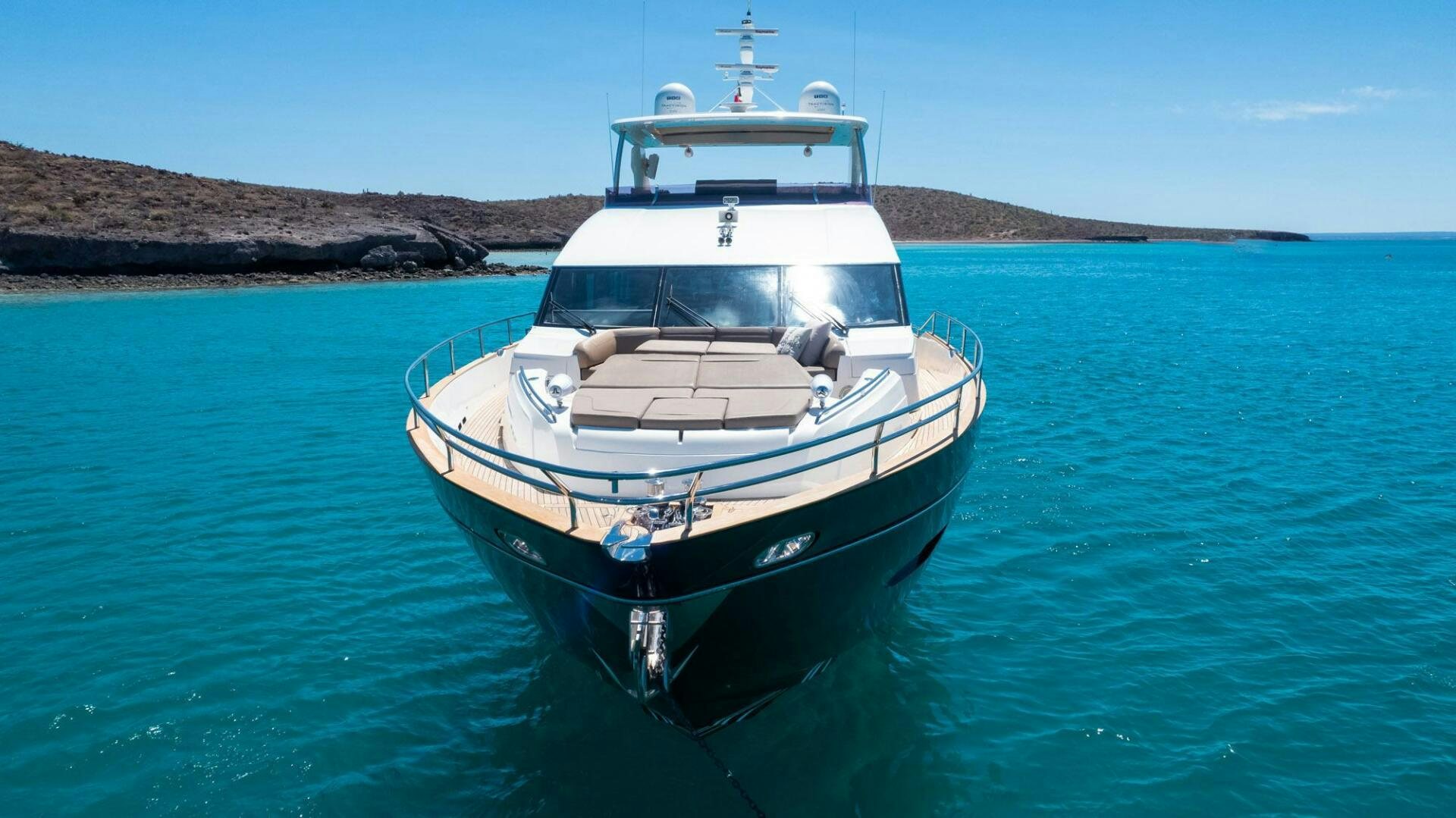 a boat in the water aboard SATORI Yacht for Sale