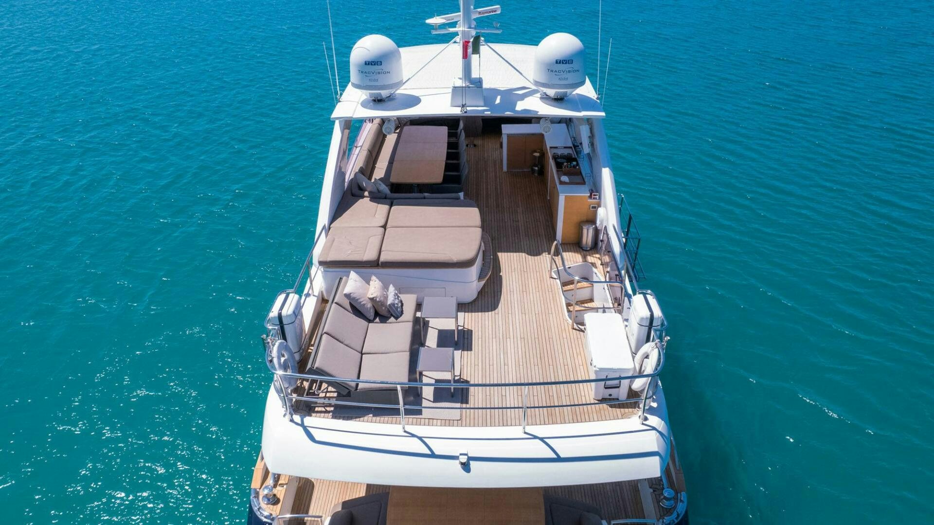 a boat in the water aboard SATORI Yacht for Sale