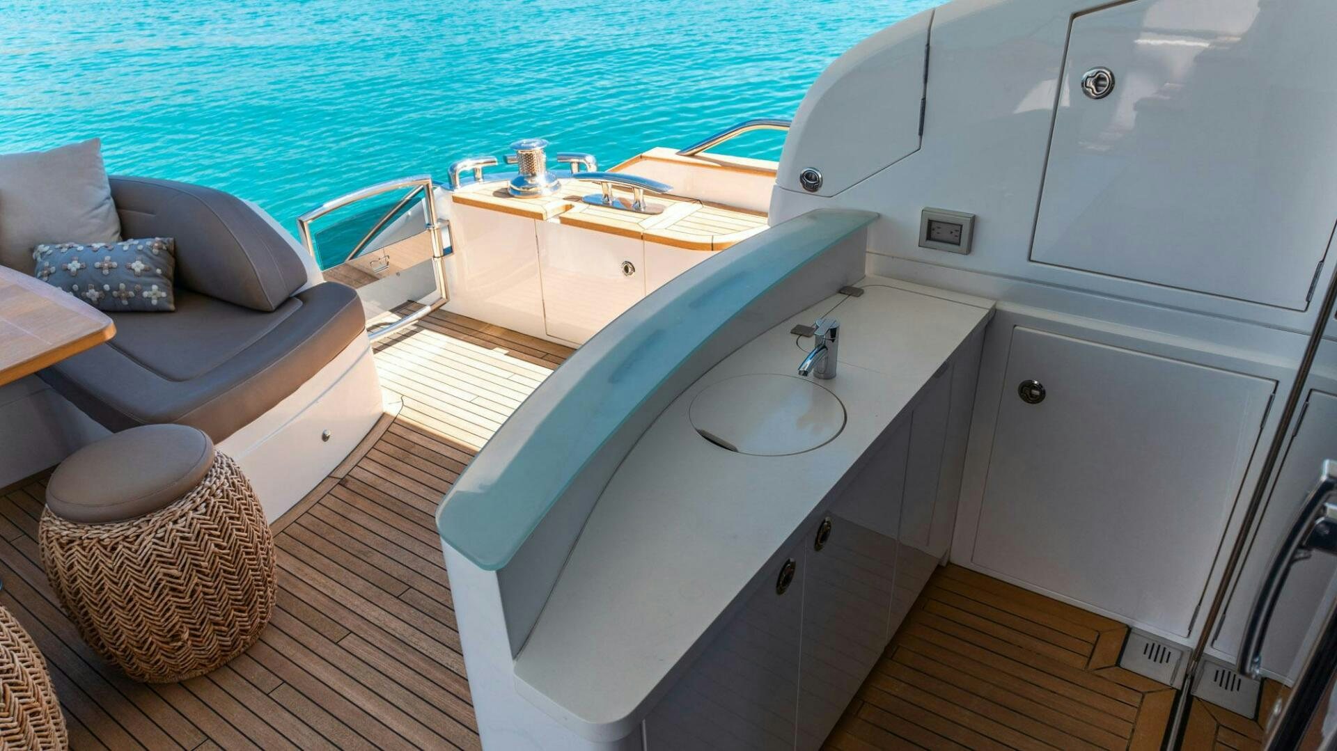a boat on a boat aboard SATORI Yacht for Sale