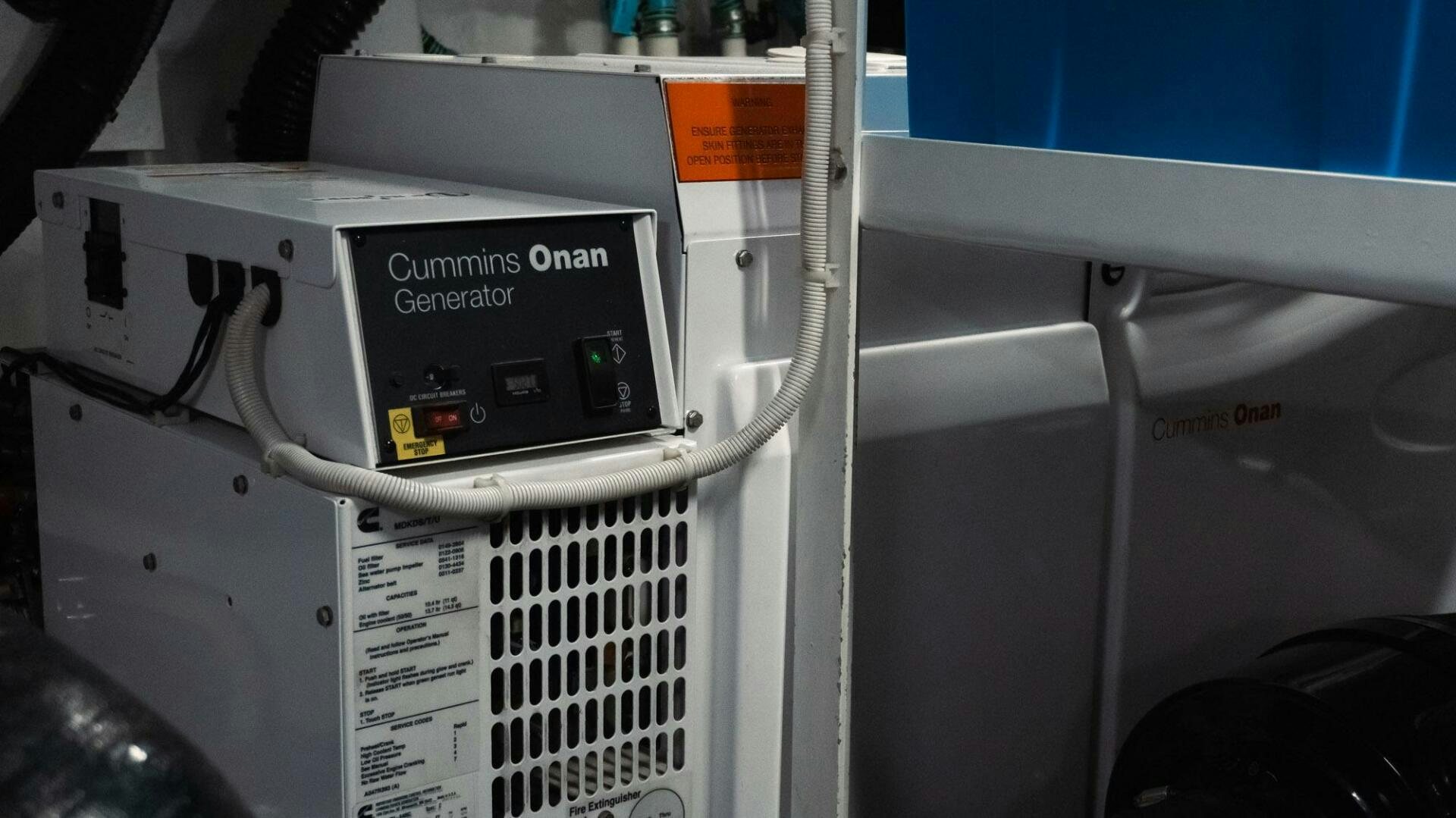 a machine with a label aboard SATORI Yacht for Sale