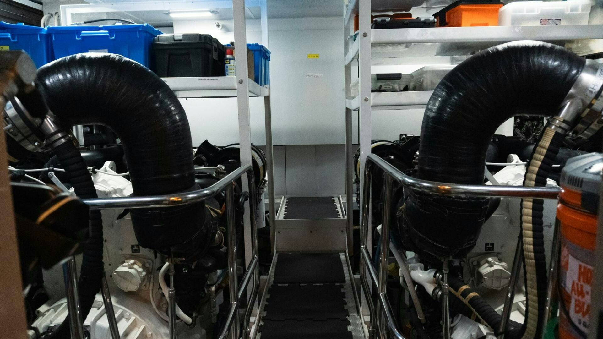 a close-up of a car aboard SATORI Yacht for Sale