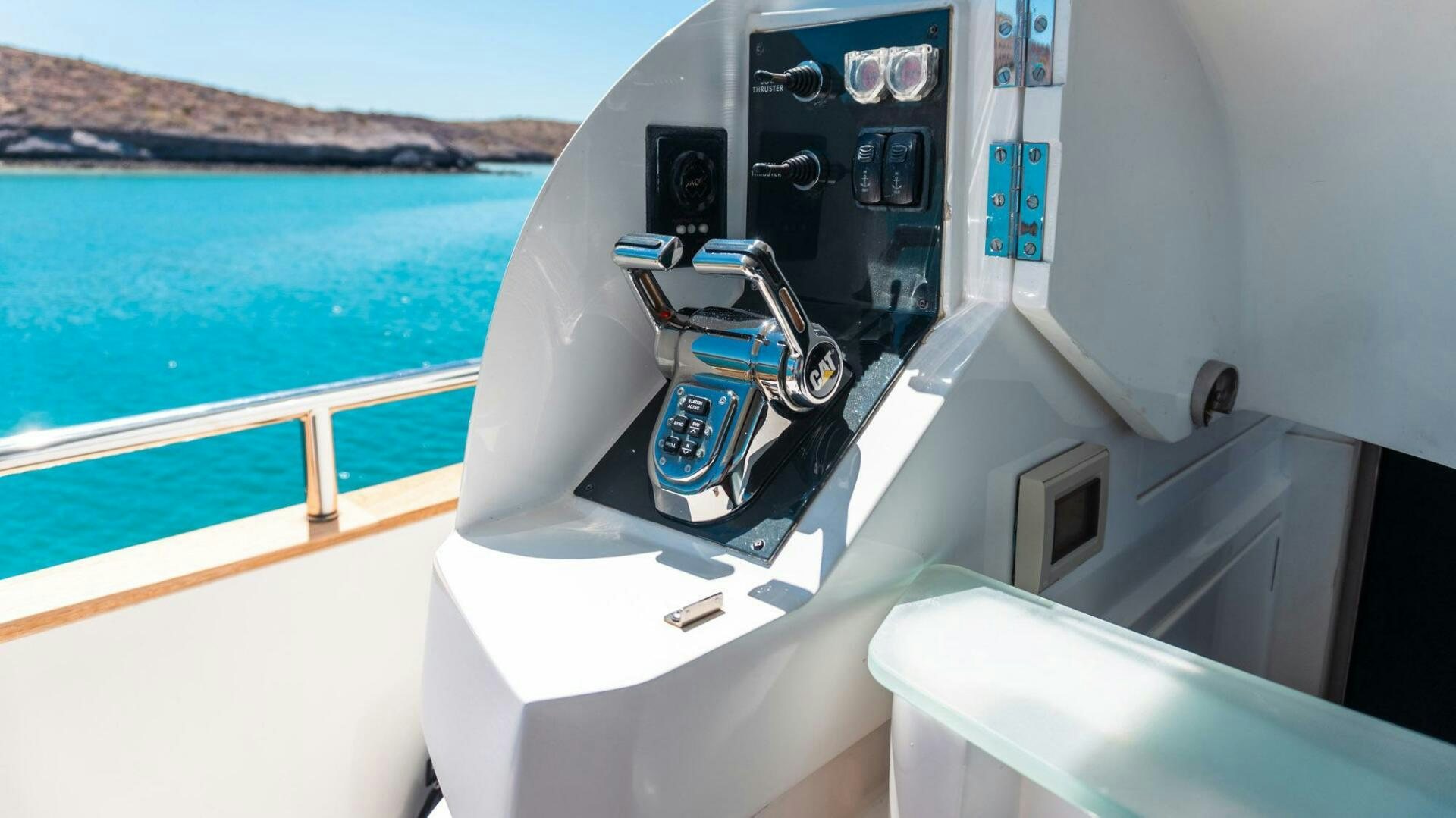 a close-up of a machine aboard SATORI Yacht for Sale