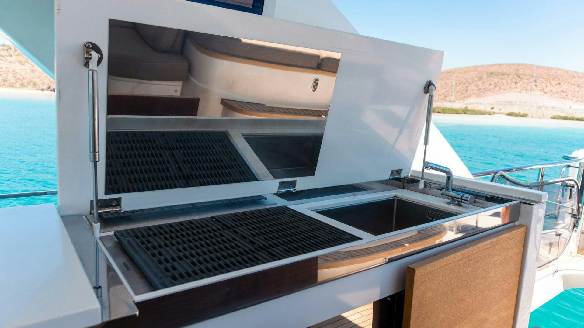 a boat on the water aboard SATORI Yacht for Sale