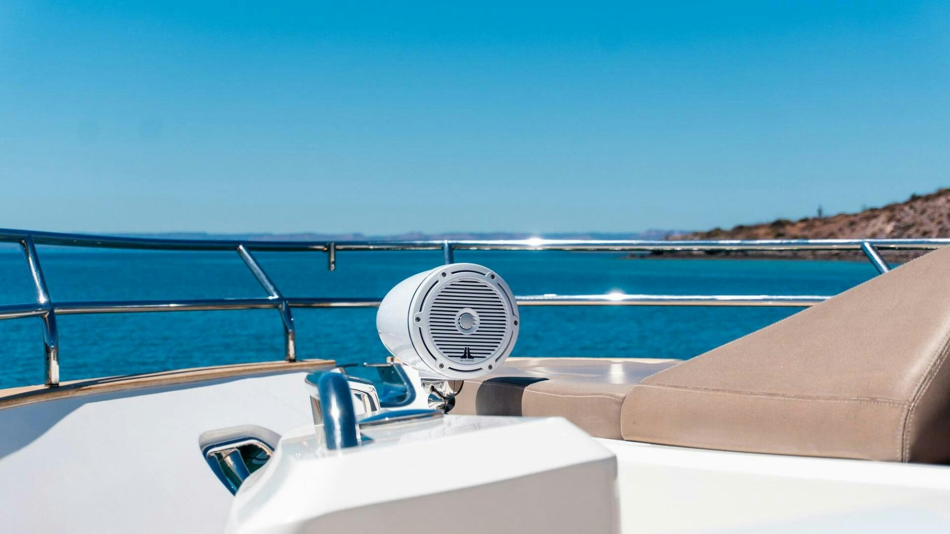 a view of the sea from the deck of a boat aboard SATORI Yacht for Sale