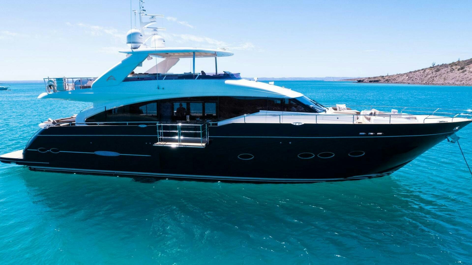 a boat in the water aboard SATORI Yacht for Sale