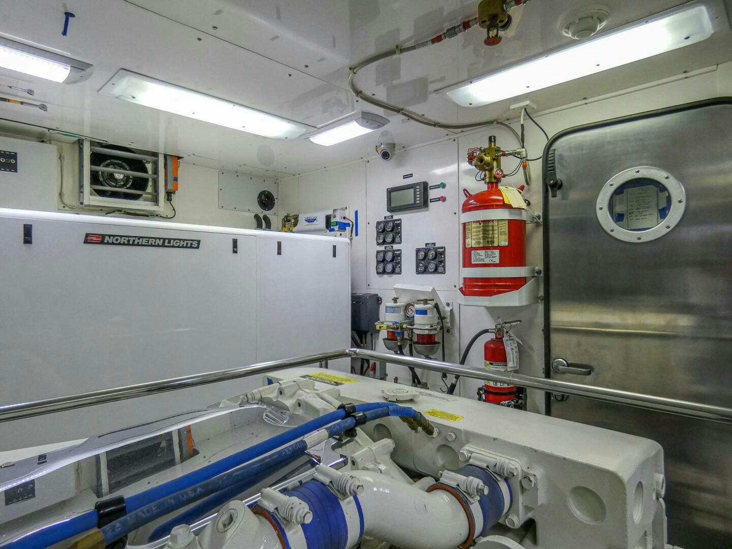 a close-up of a machine aboard IIWII Yacht for Sale