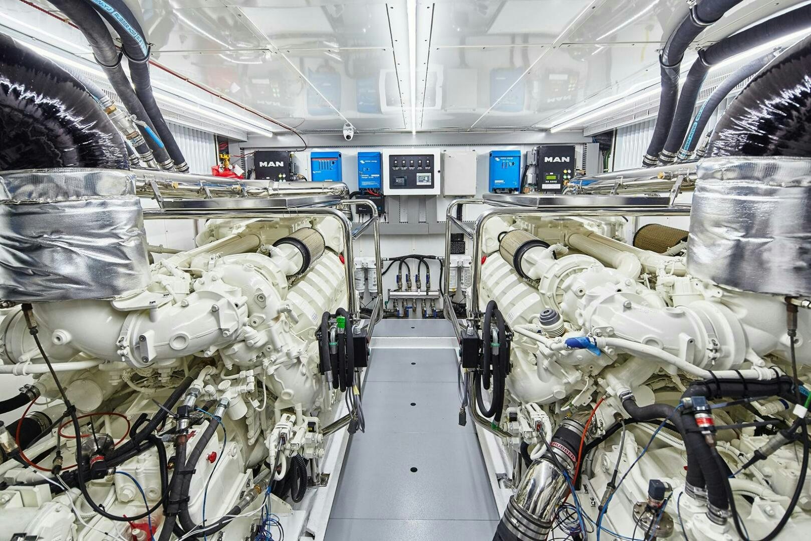 a room full of bicycles aboard DEESCOVERY Yacht for Sale