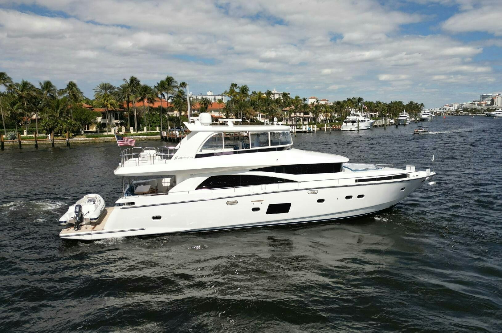 a boat in the water aboard DEESCOVERY Yacht for Sale