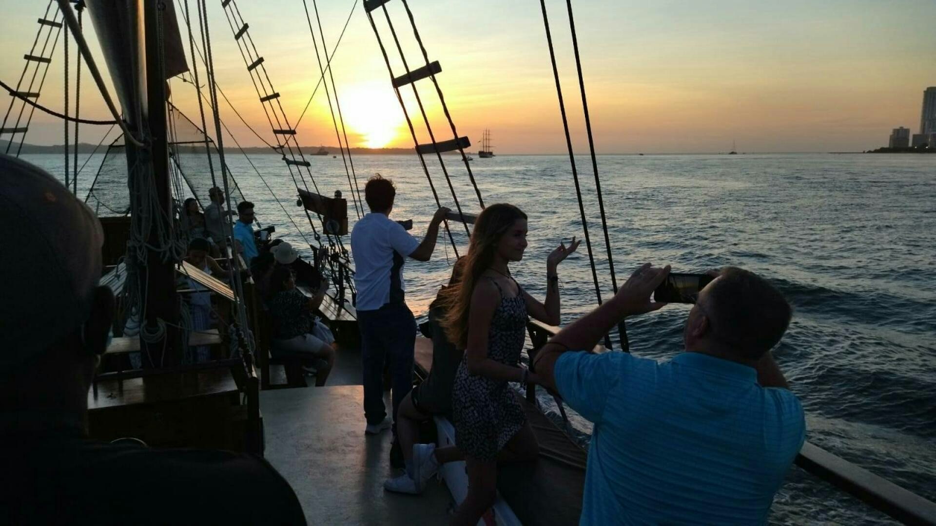 a group of people on a boat aboard LA FANTASTICA Yacht for Sale