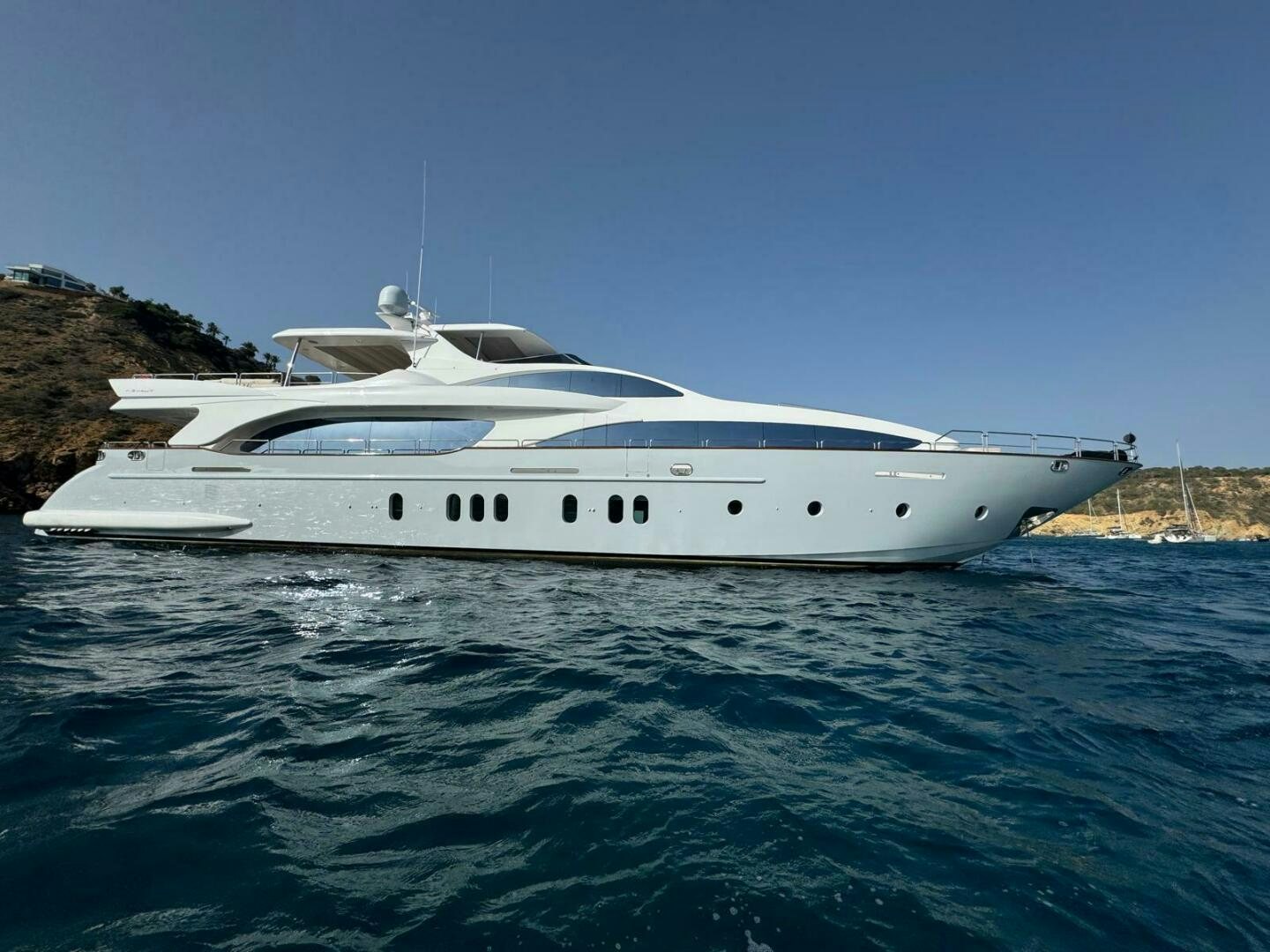 a boat on the water aboard SERENDIPITY Yacht for Sale
