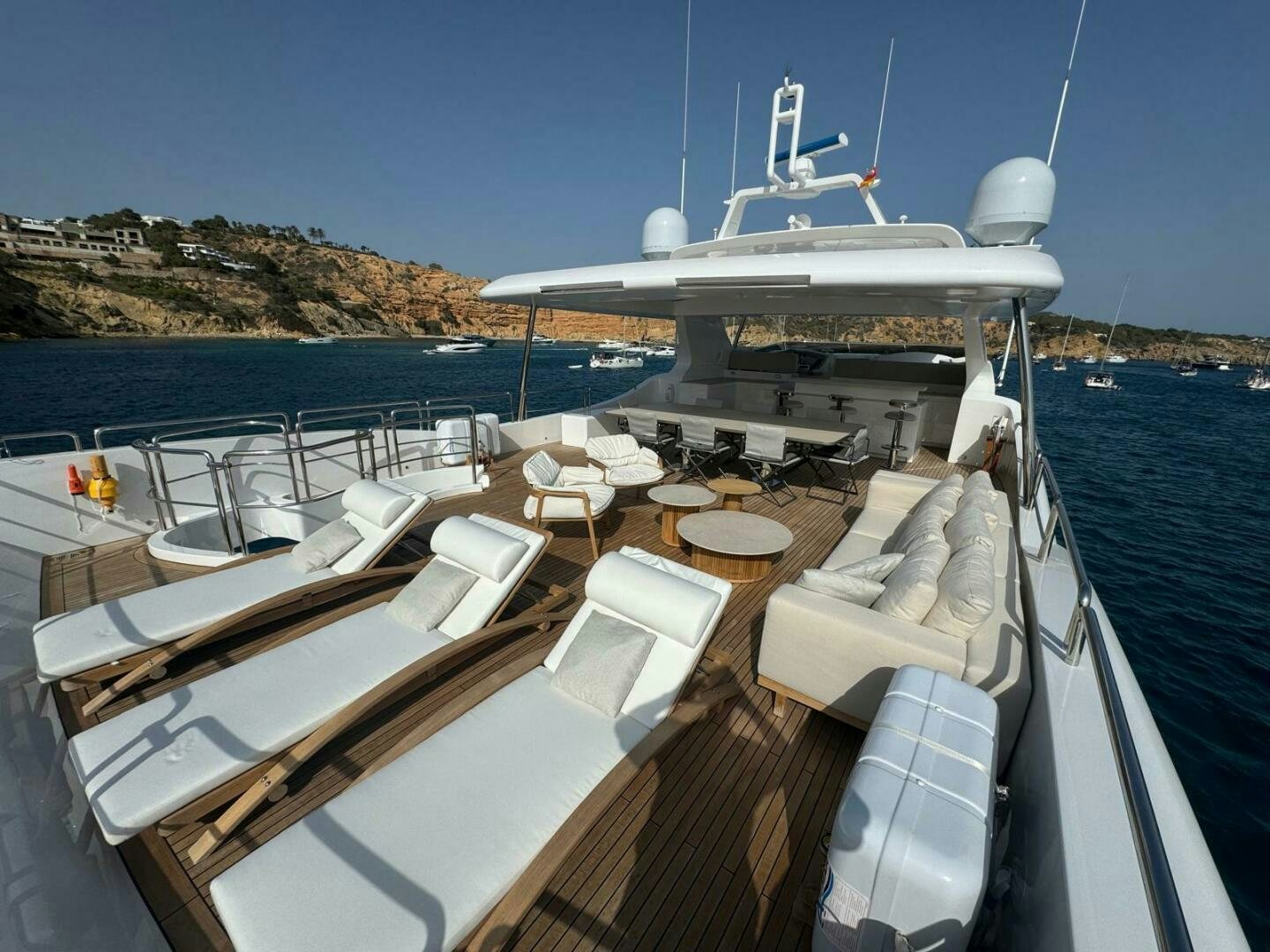 a boat on the water aboard SERENDIPITY Yacht for Sale