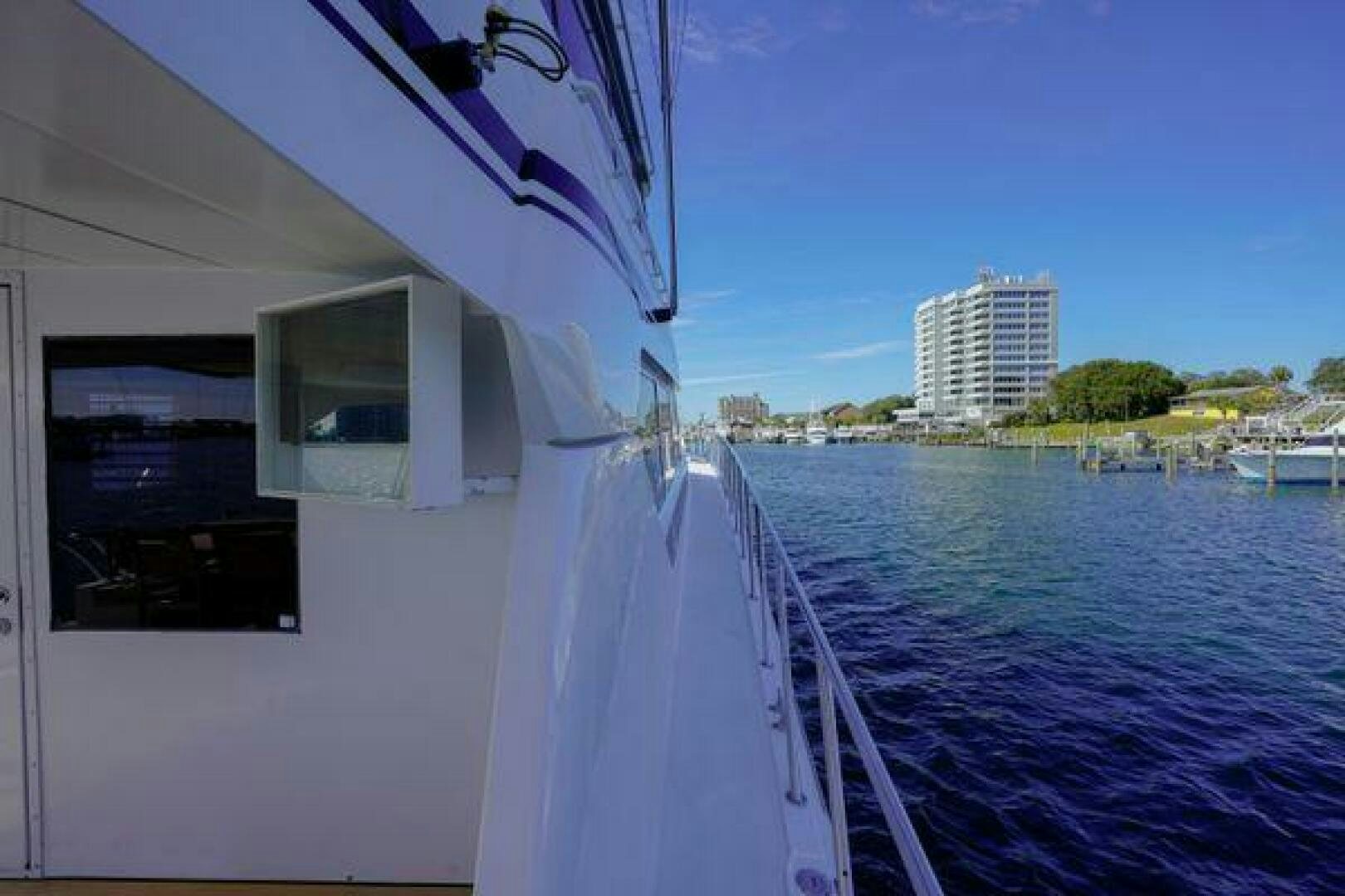 a boat on the water aboard POLE POSITION Yacht for Sale