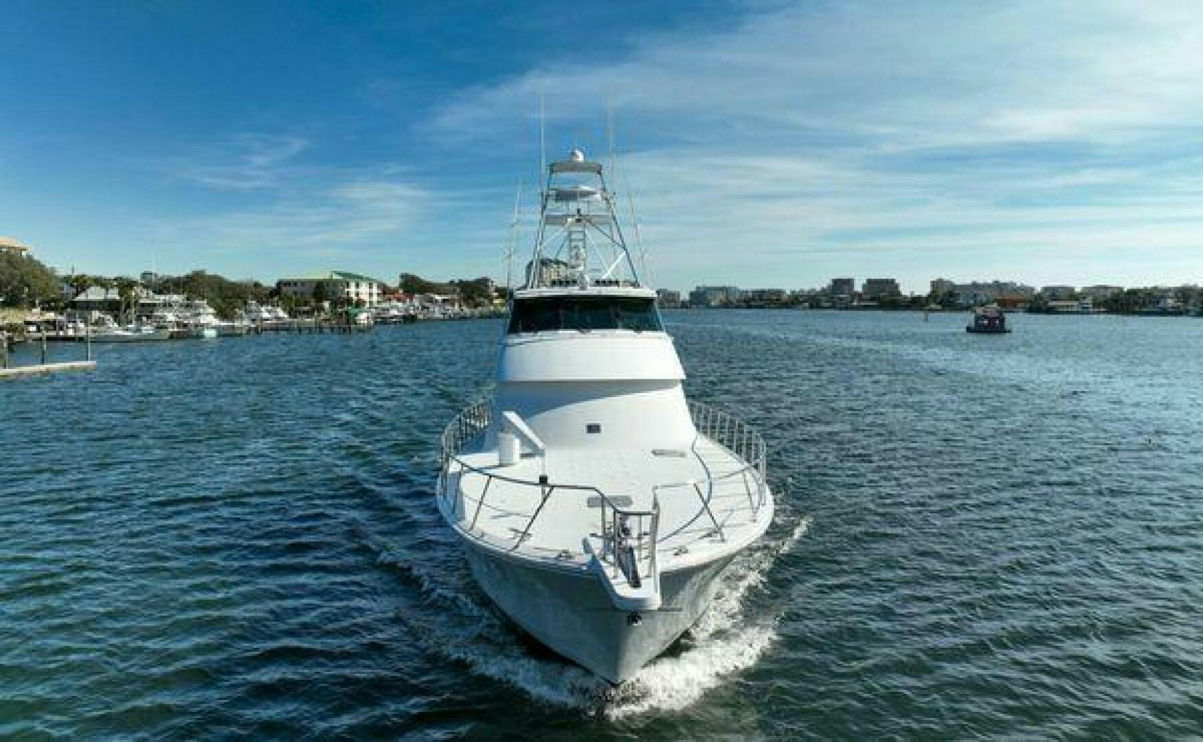 a boat on the water aboard POLE POSITION Yacht for Sale
