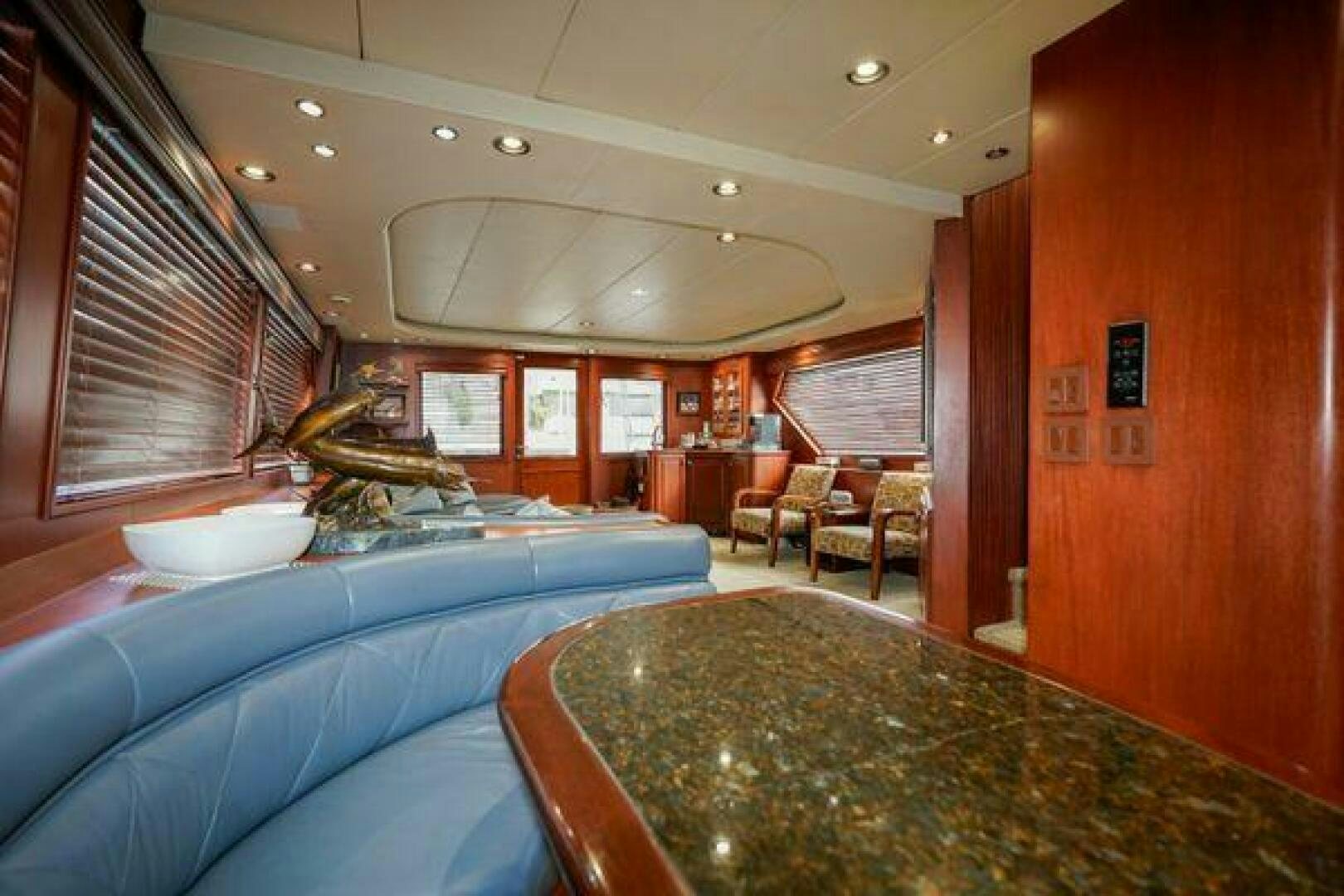 a pool table in a room aboard POLE POSITION Yacht for Sale