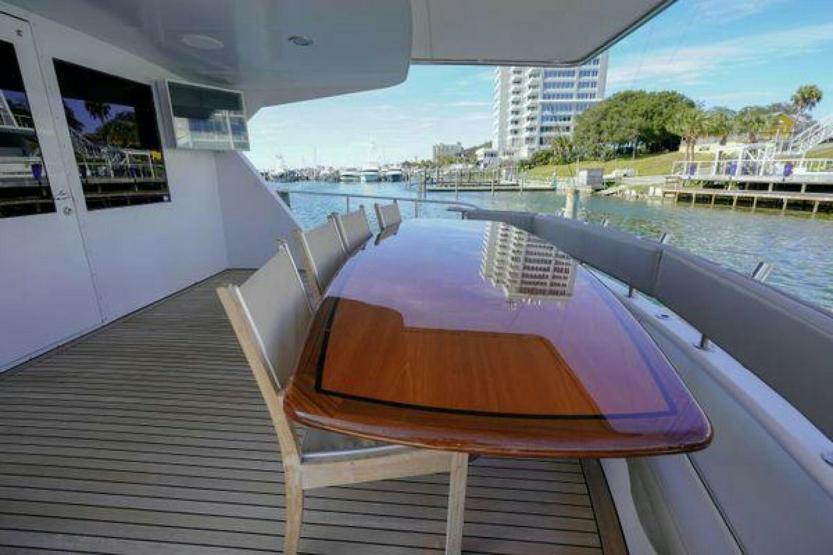 a boat on the water aboard POLE POSITION Yacht for Sale