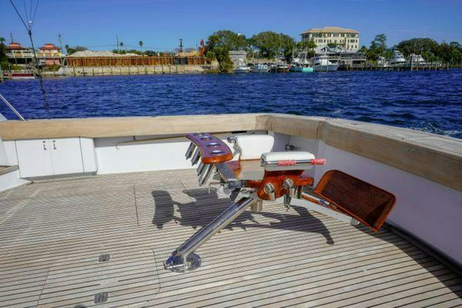 a boat on the water aboard POLE POSITION Yacht for Sale