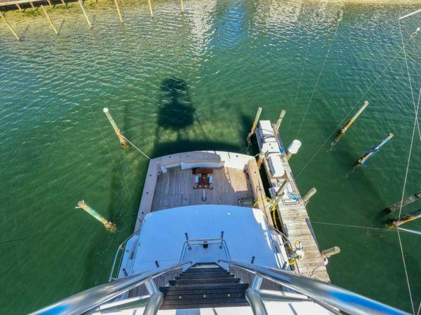 a boat in the water aboard POLE POSITION Yacht for Sale