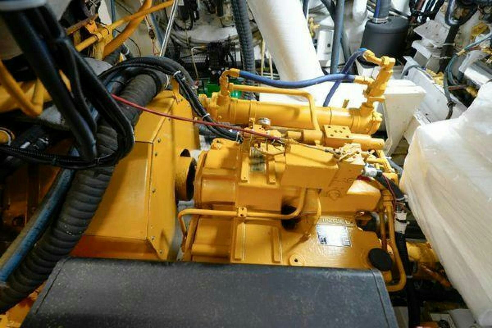 a machine with a large piece of metal aboard POLE POSITION Yacht for Sale