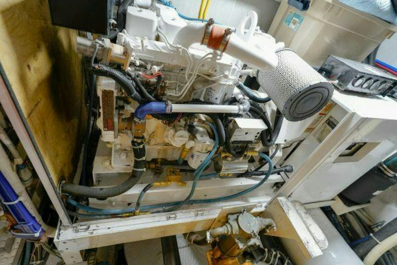 a close-up of a machine aboard POLE POSITION Yacht for Sale