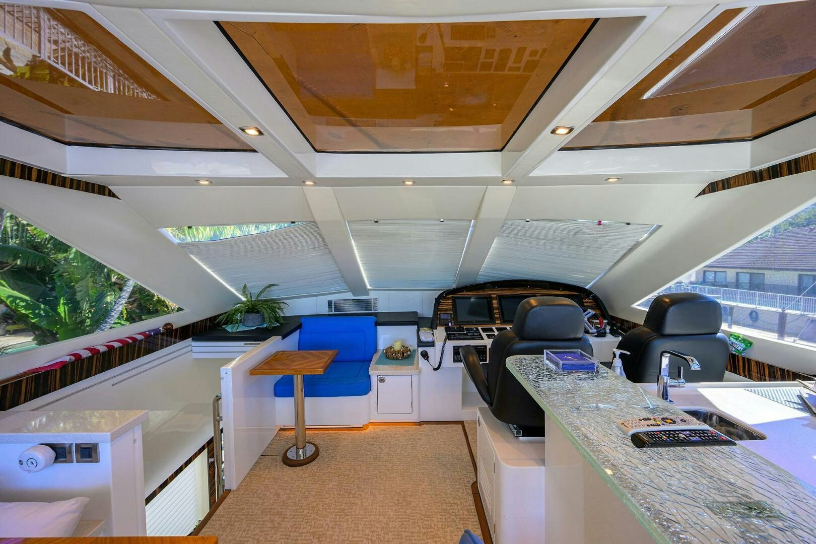 inside of a car aboard FUJIMO Yacht for Sale