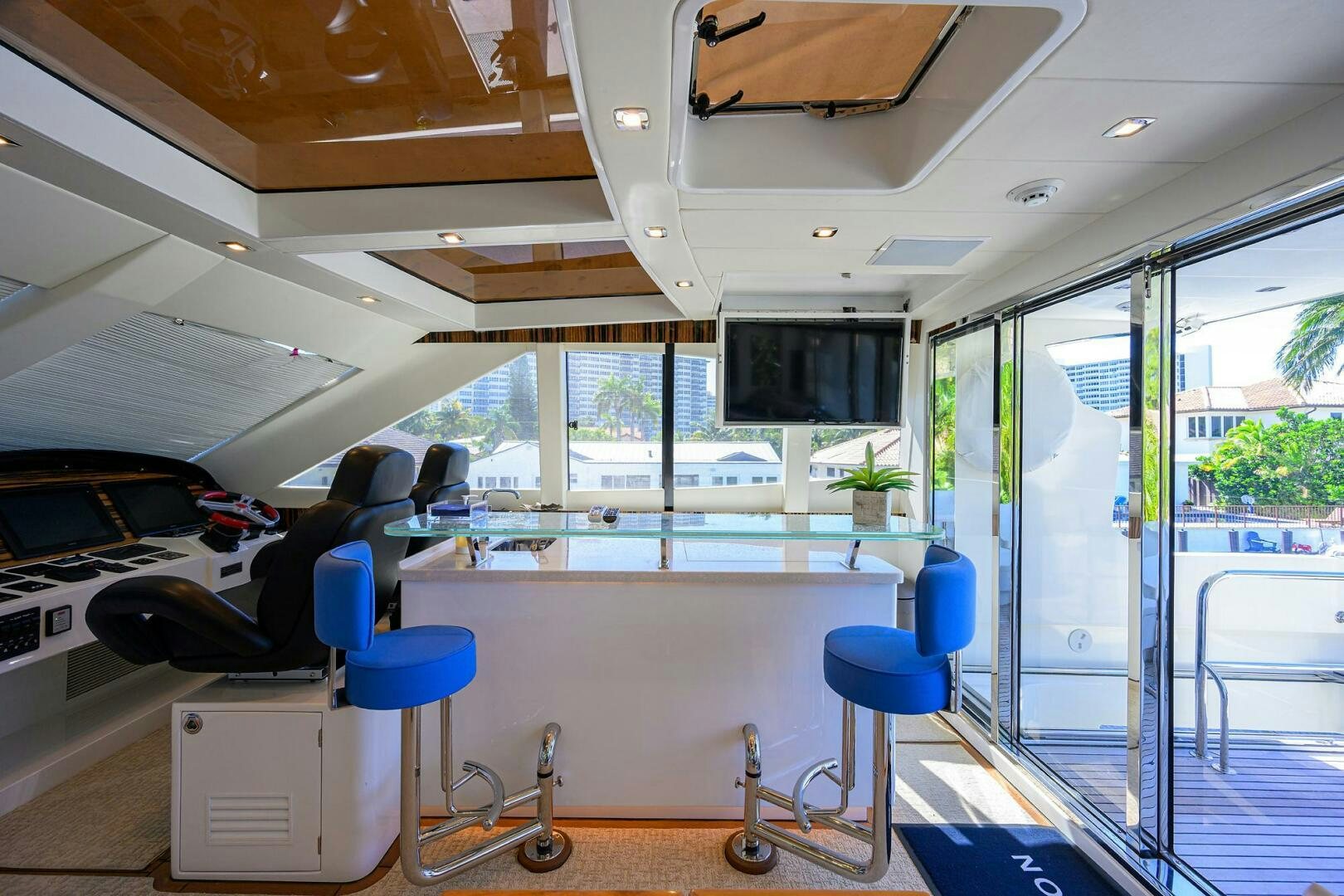 inside view of a room aboard FUJIMO Yacht for Sale