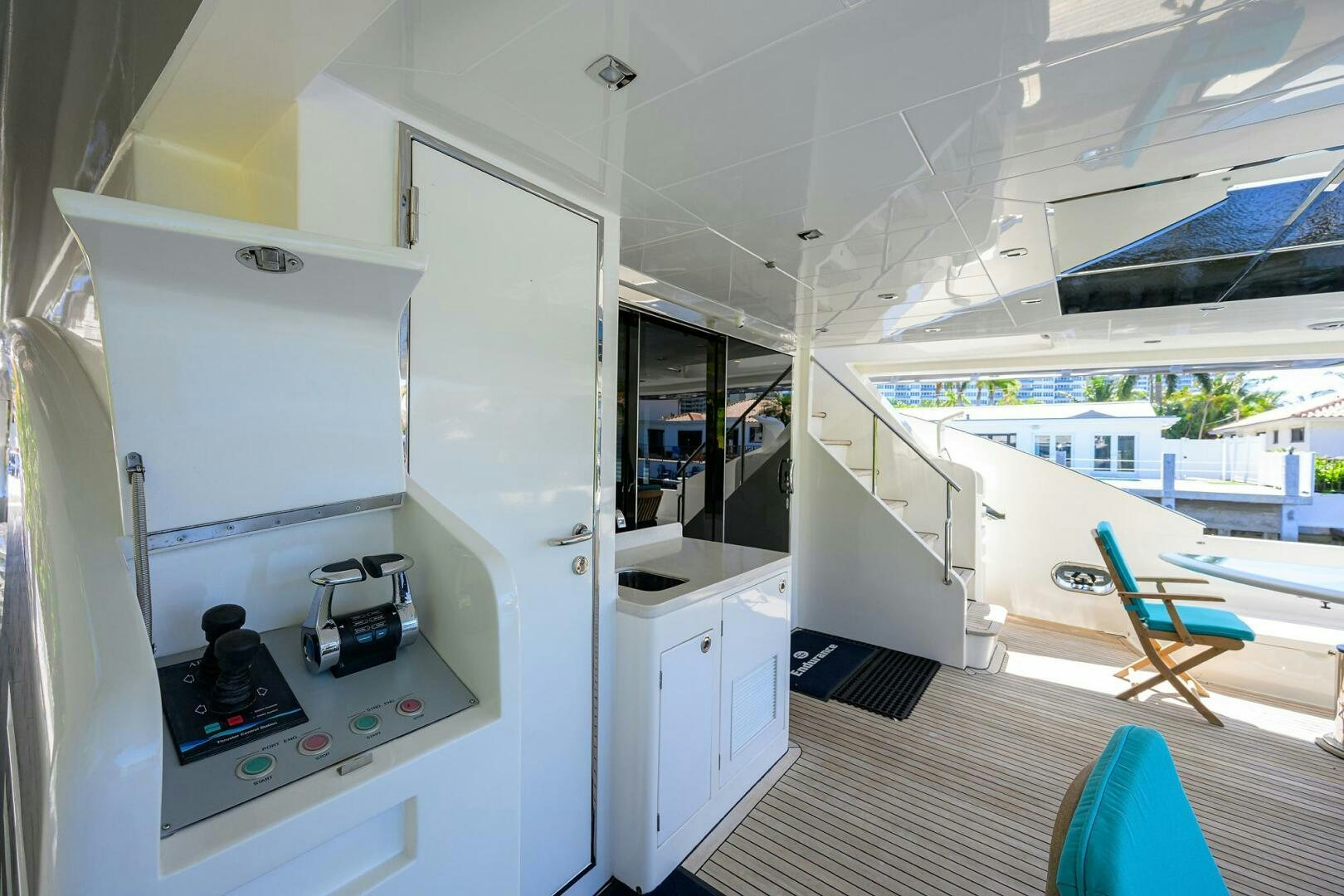 a room with a machine and a chair aboard FUJIMO Yacht for Sale