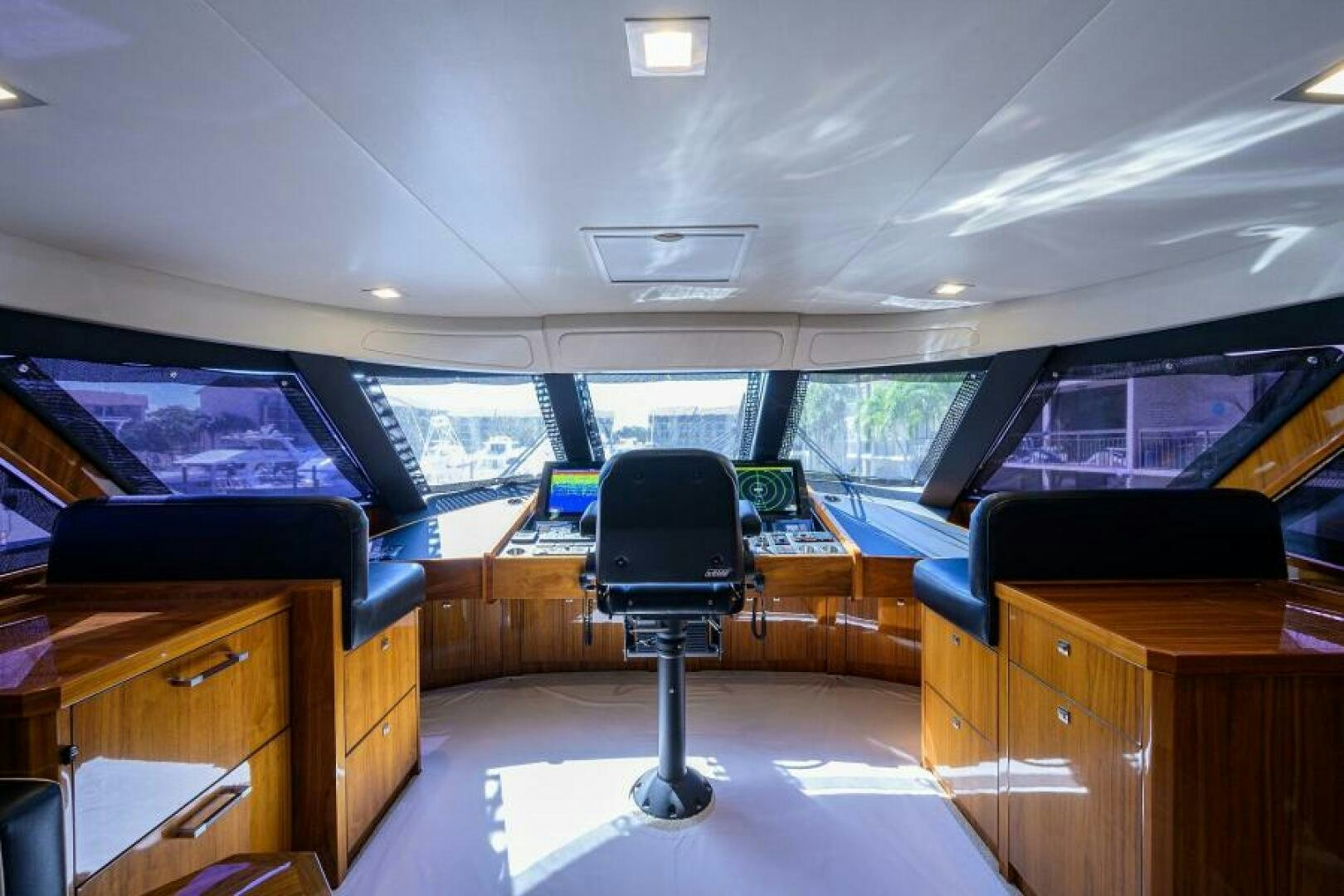 a room with computers and monitors aboard MIRAGE DELETE Yacht for Sale