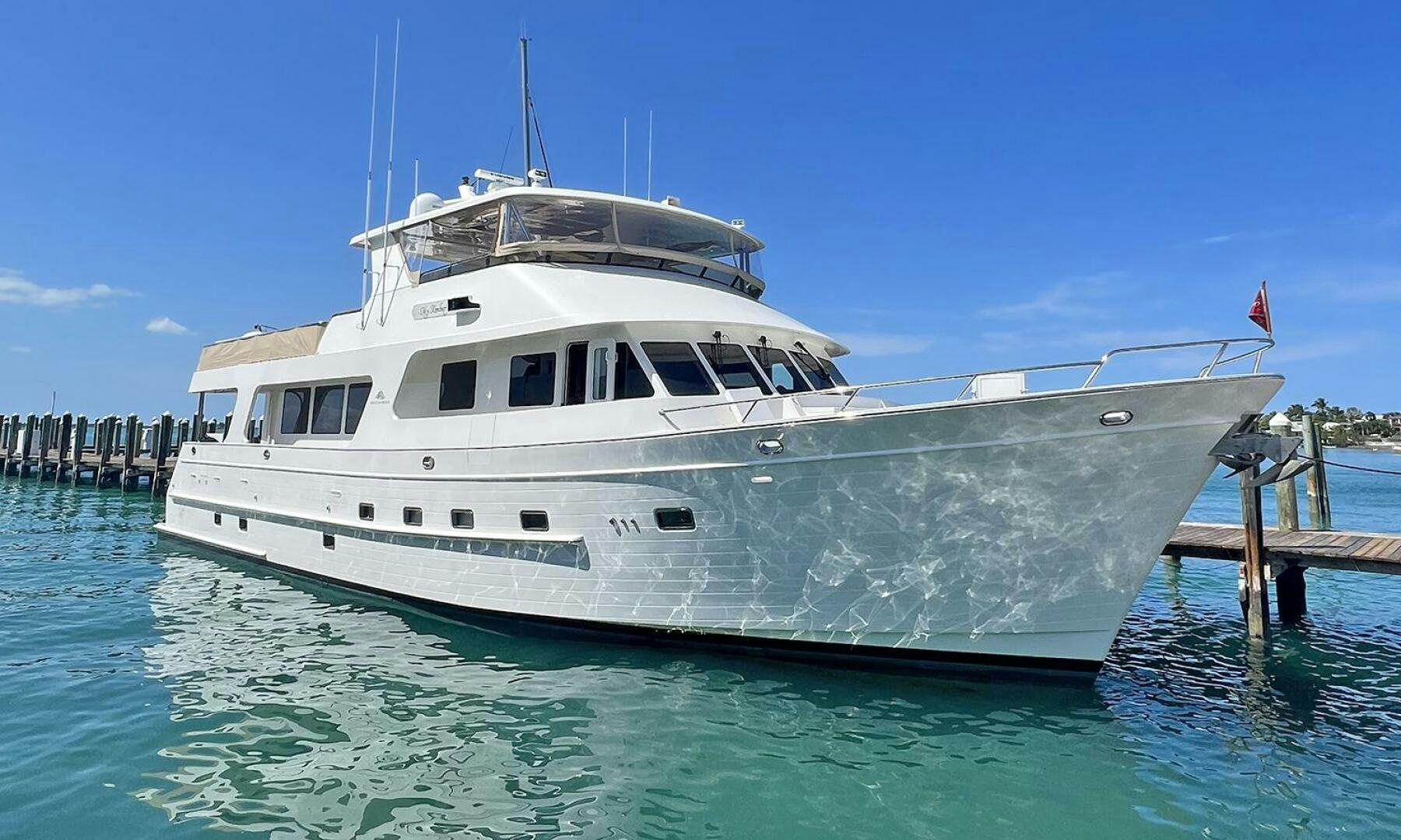 a large white boat aboard MY KIMBERLY Yacht for Sale