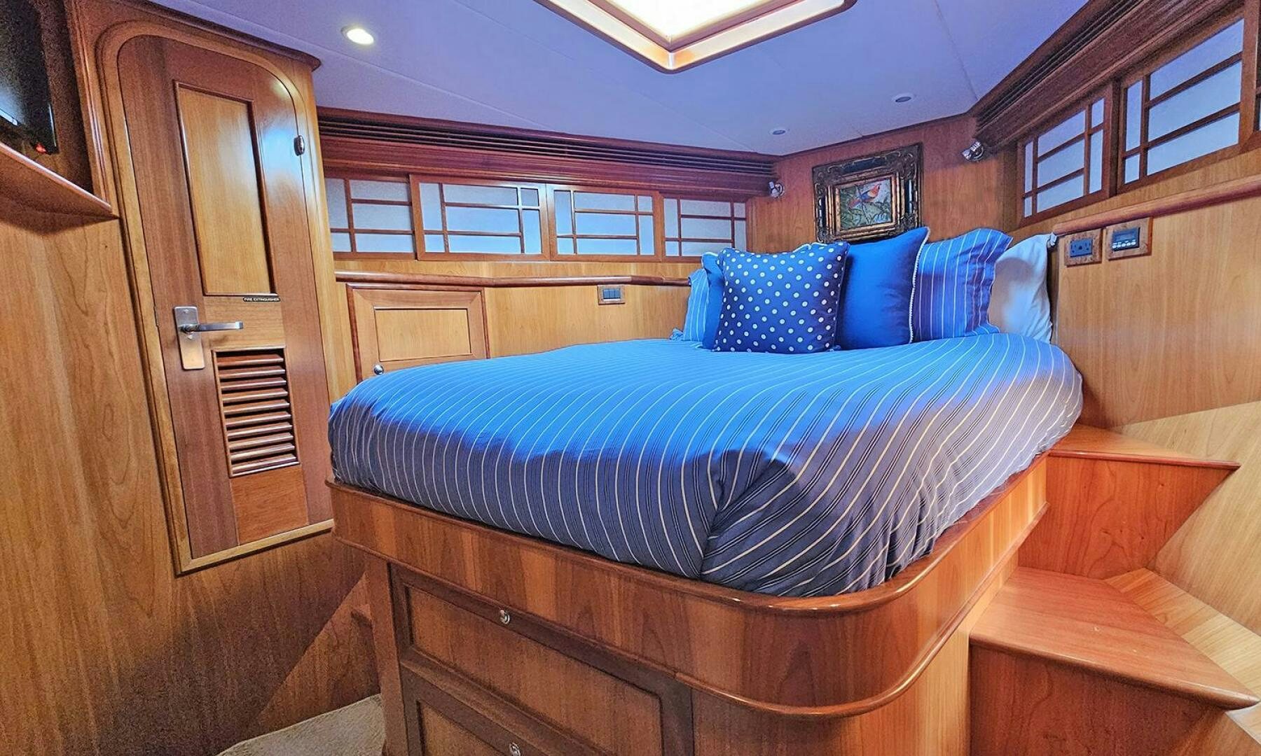a bed in a cabin aboard MY KIMBERLY Yacht for Sale