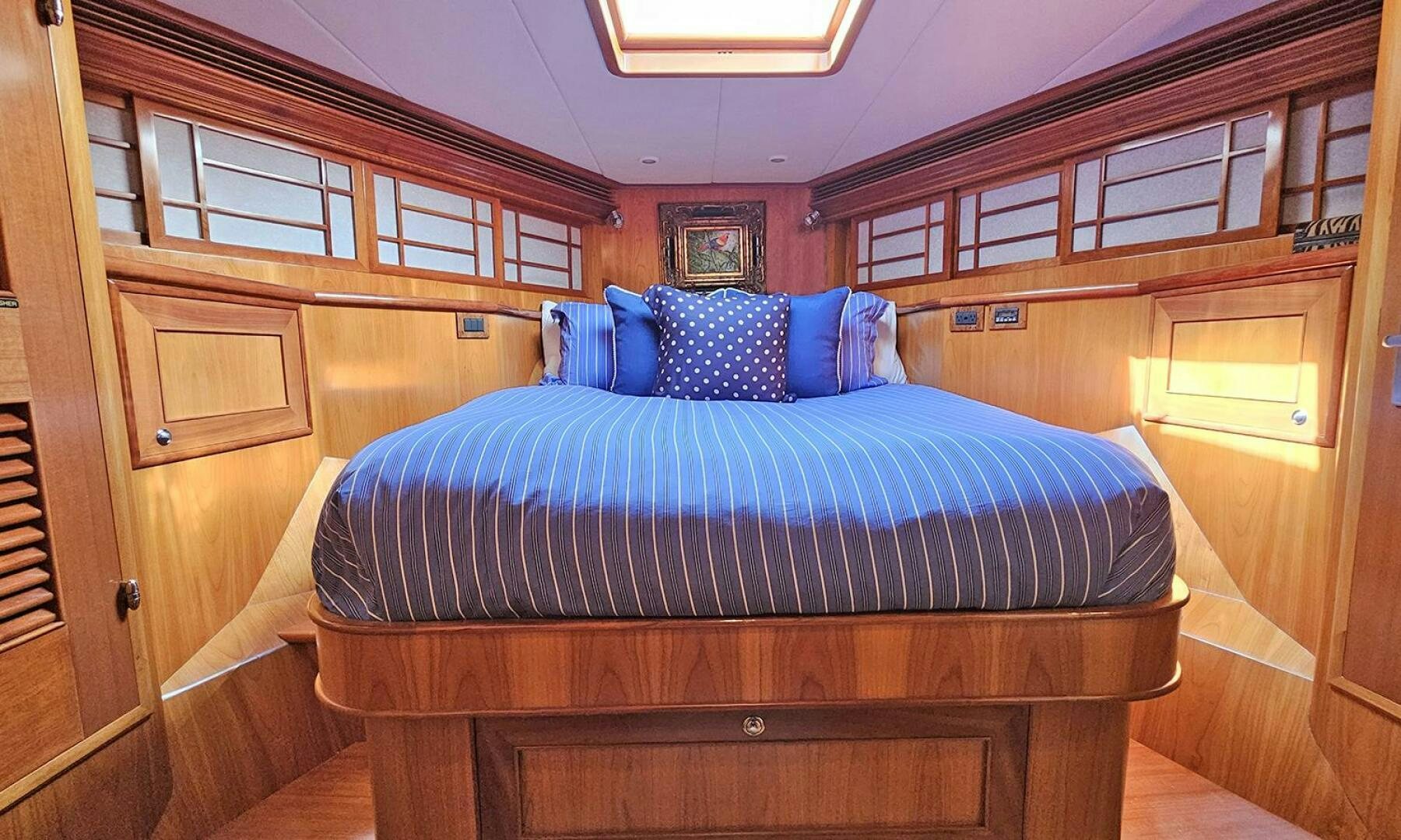 a bed in a cabin aboard MY KIMBERLY Yacht for Sale