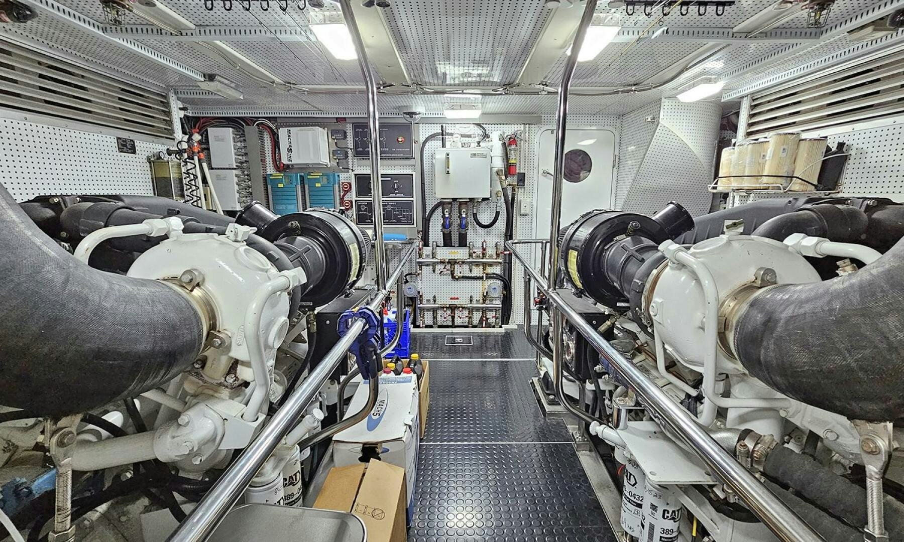 a room with machinery aboard MY KIMBERLY Yacht for Sale