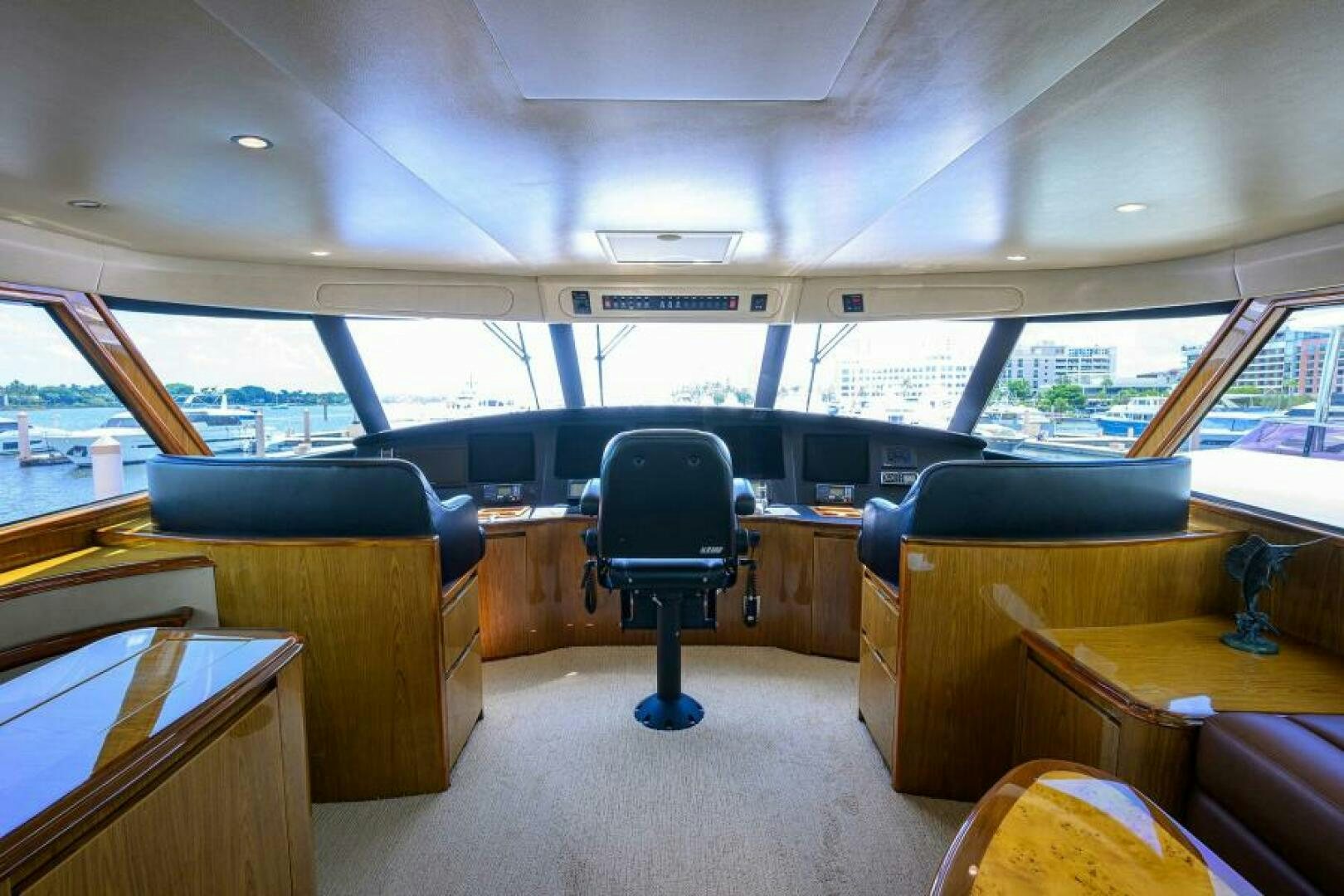 inside of a vehicle aboard EGARIM Yacht for Sale