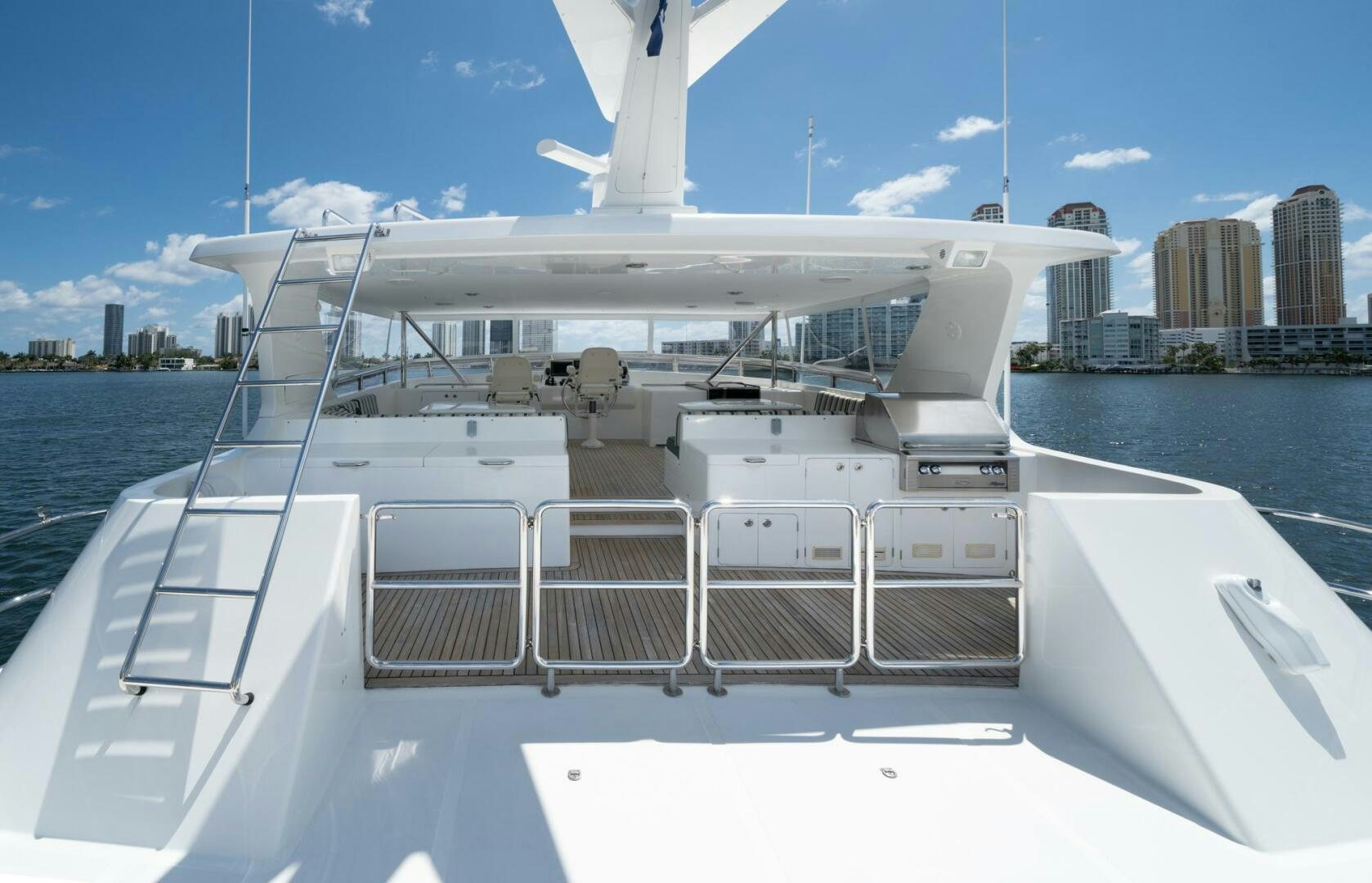 a boat on the water aboard BAD-LAD Yacht for Sale