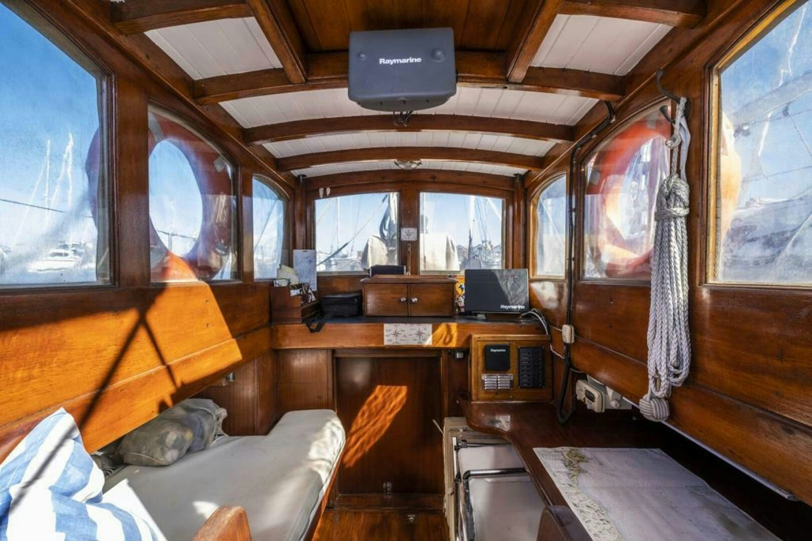 inside of a cabin aboard JULIETTE Yacht for Sale