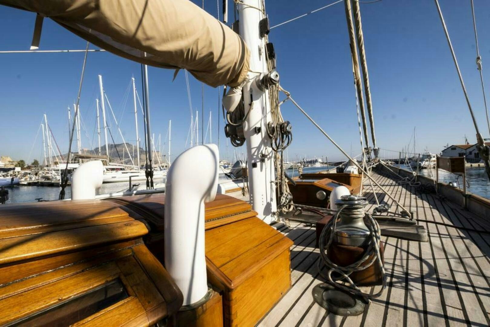 a boat on the water aboard JULIETTE Yacht for Sale