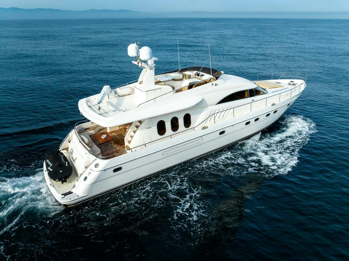 a boat in the water aboard PEARL Yacht for Sale