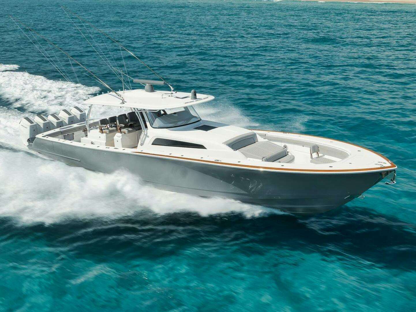 a boat on the water aboard MARITESS II Yacht for Sale