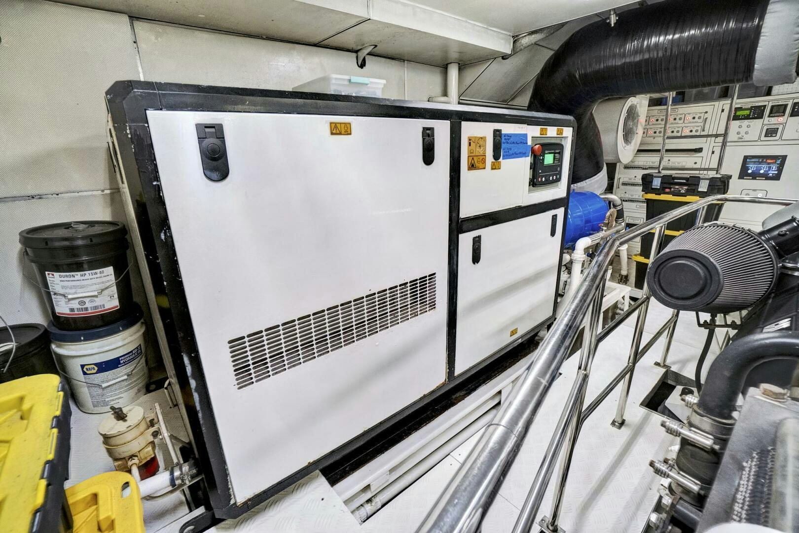 a machine with a screen aboard SWEET CAROLINE Yacht for Sale