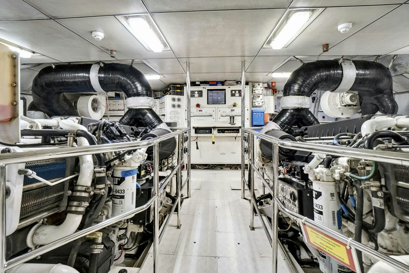 a room with machinery aboard SWEET CAROLINE Yacht for Sale