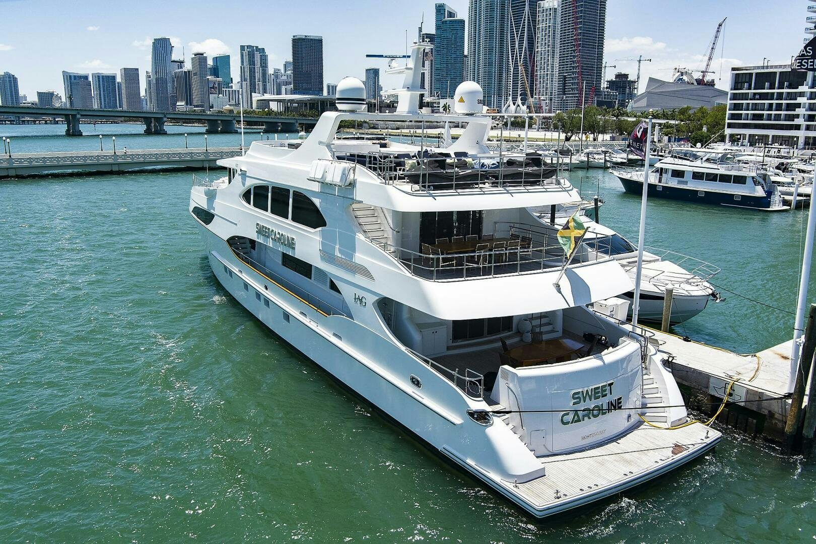 a boat in the water aboard SWEET CAROLINE Yacht for Sale