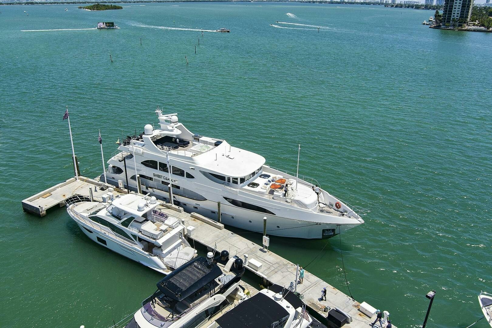 a large ship in the water aboard SWEET CAROLINE Yacht for Sale