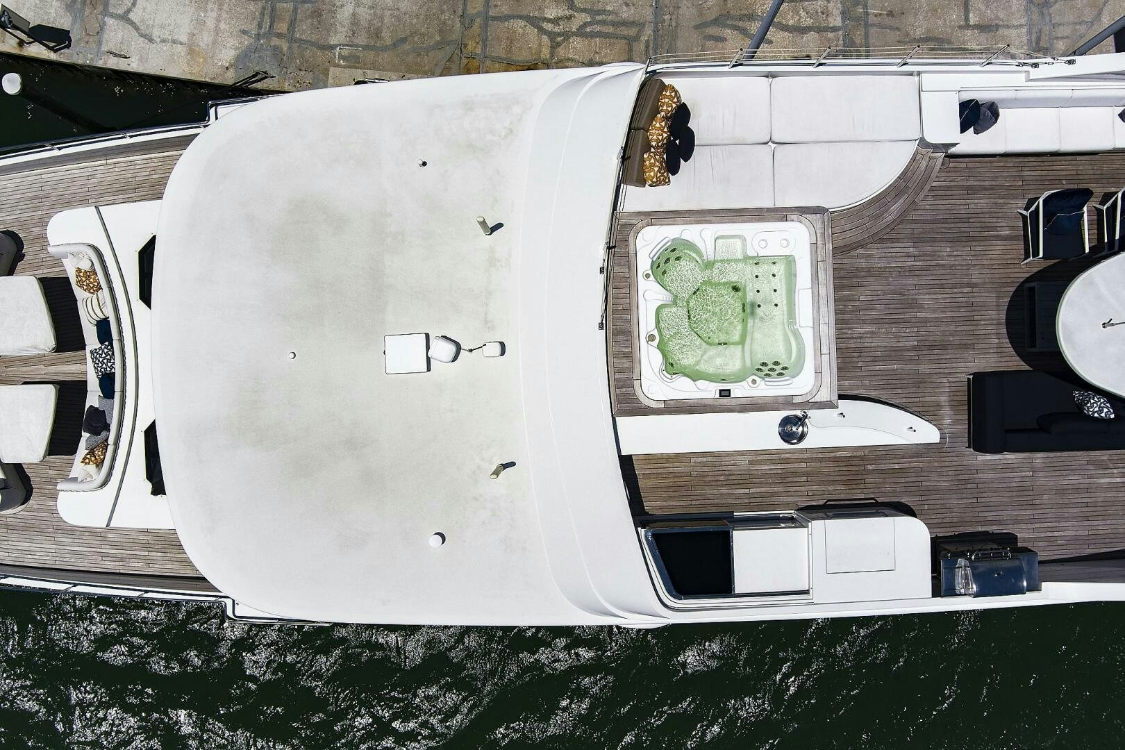 a white rectangular object with a green plant in it aboard SWEET CAROLINE Yacht for Sale