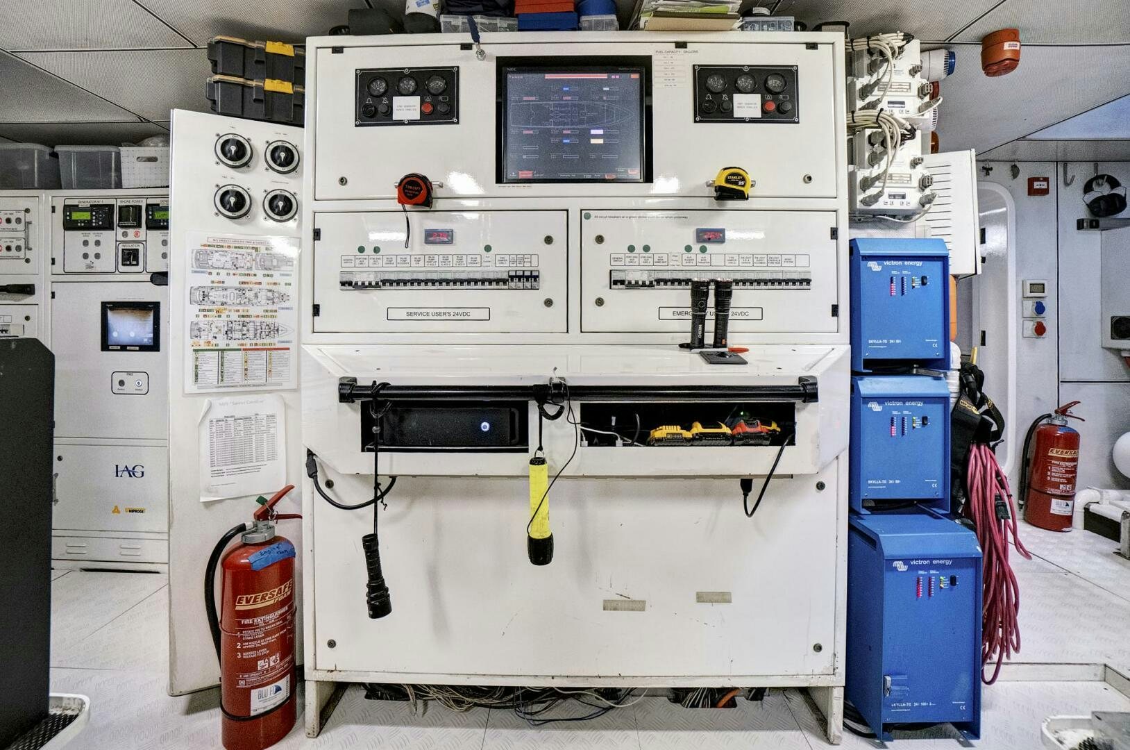 a room with several machines aboard SWEET CAROLINE Yacht for Sale