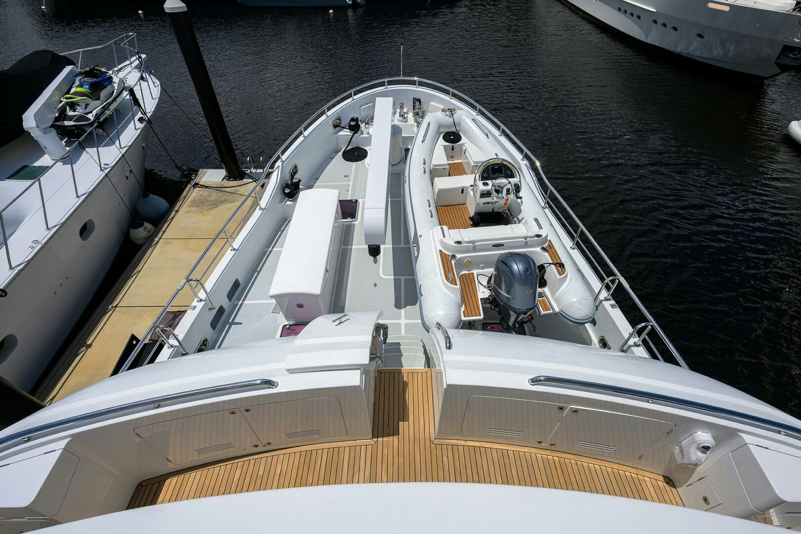 a boat on the water aboard SOLACE Yacht for Sale