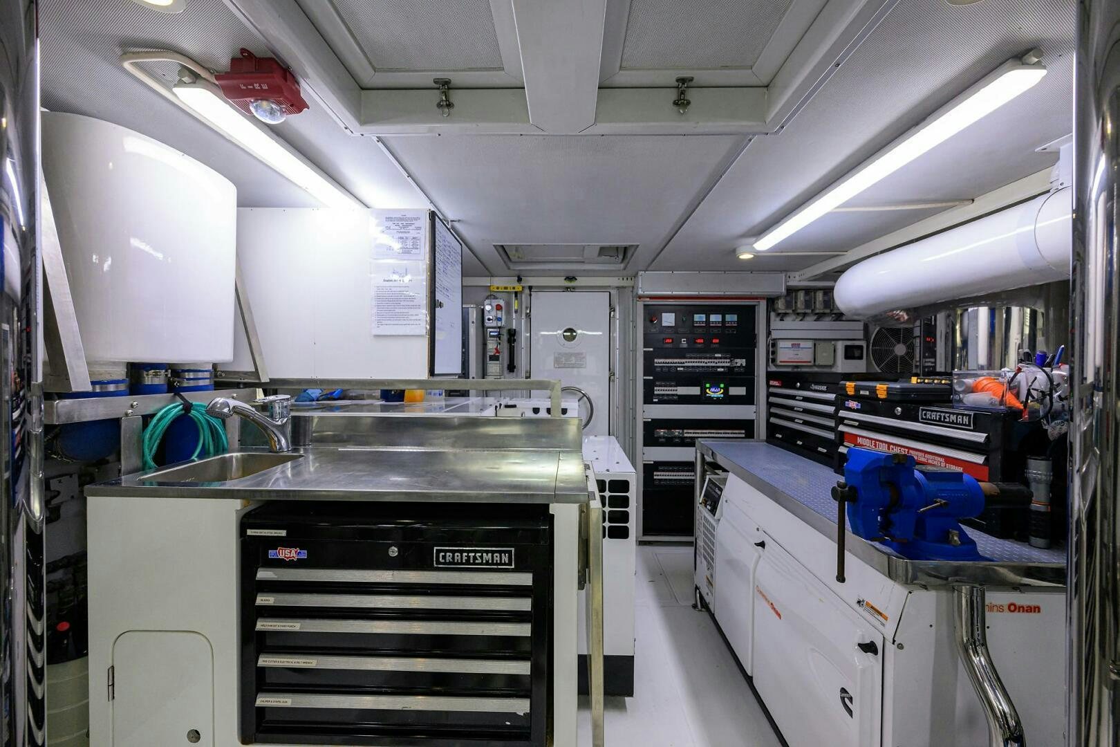 a room with several equipment aboard SOLACE Yacht for Sale