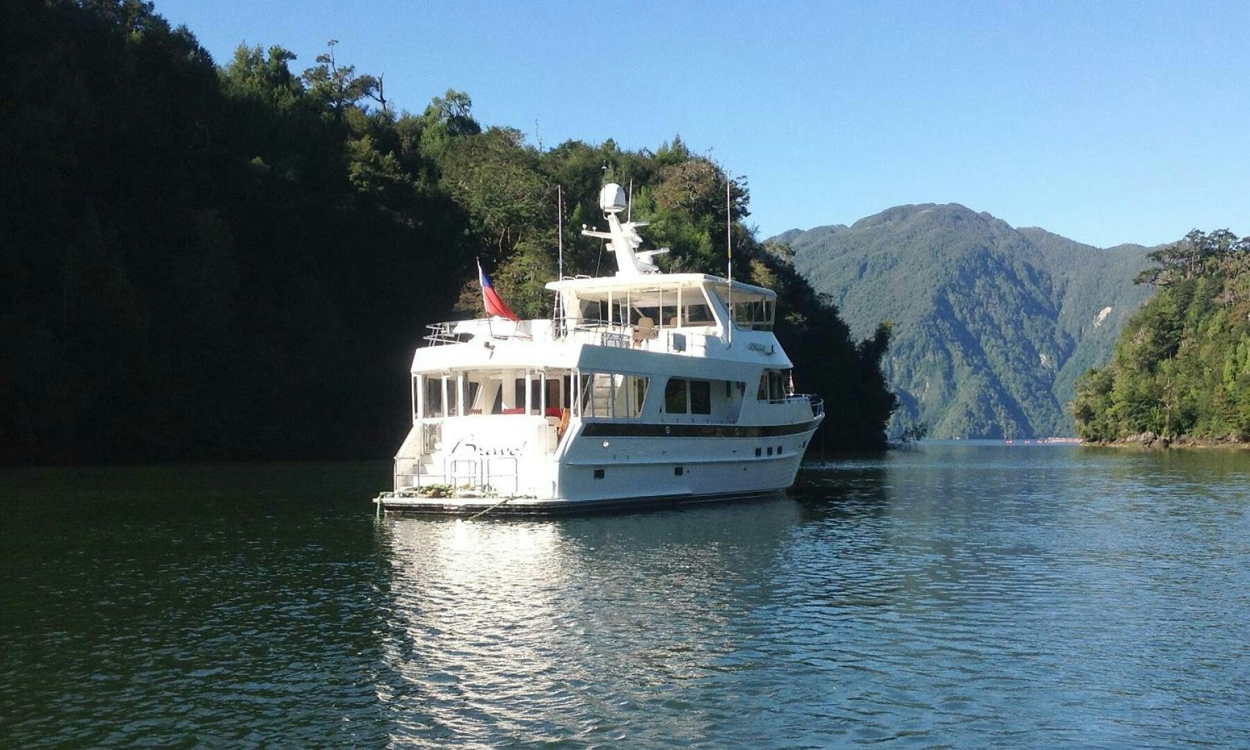 a boat on the water aboard BRAVO! Yacht for Sale